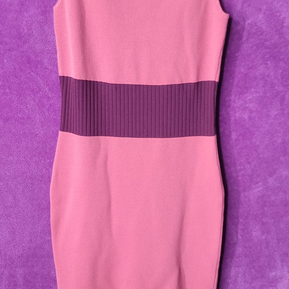 Eva Mendes for New York & Company Pink and Purple Maxi Dress